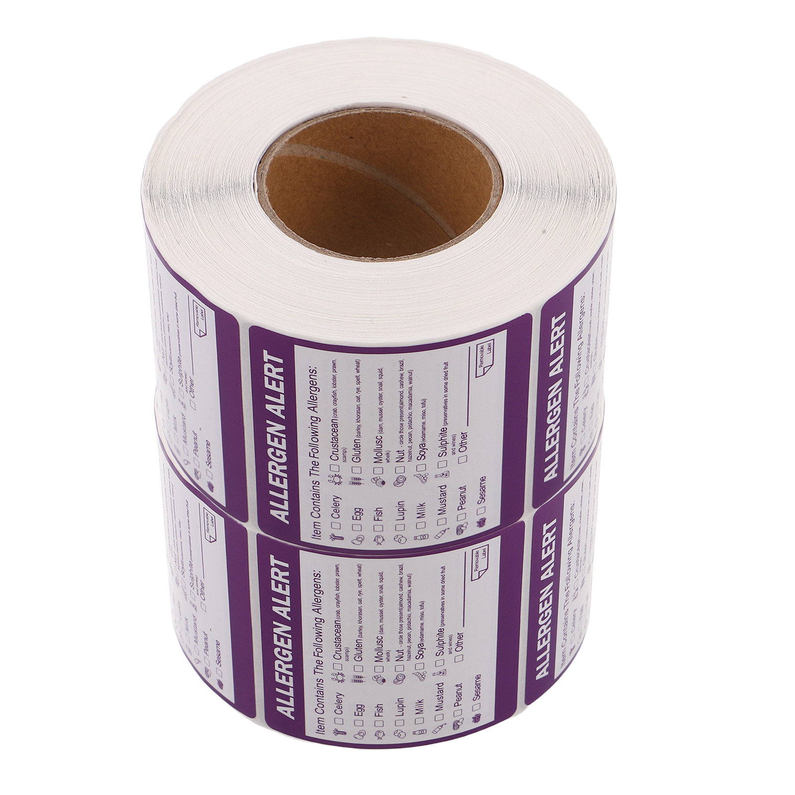 Kitchen Roll Baking - 2 Rolls 2 Inch Allergen Label