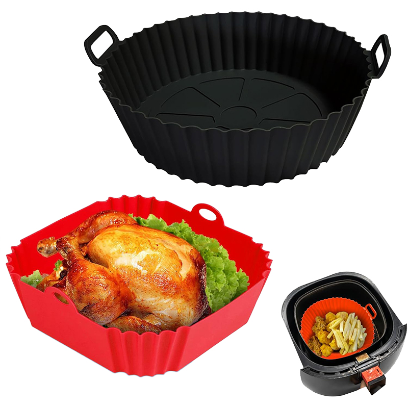 Kitchen Oven Baking Pans - Air Fryer Silicone Liners Pot Cooking