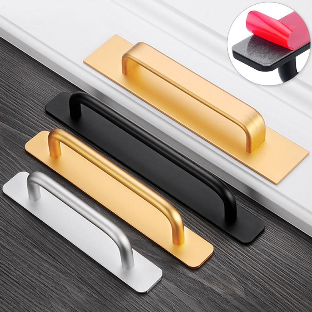 Kitchen Baking Cabinet - Punch-free Door Handle Aluminum Kitchen Cabinet