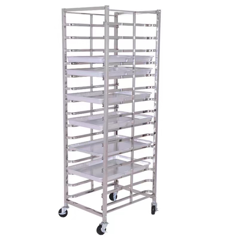Kitchen Baking Trolley - 1/1 1/2 GN Pan Stainless Steel