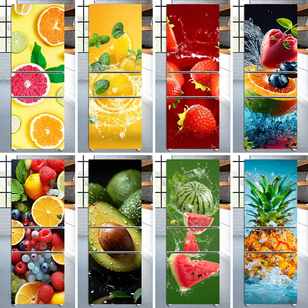 Kitchen Baking Cabinet - 3D Fresh Delicious Fruit in Water