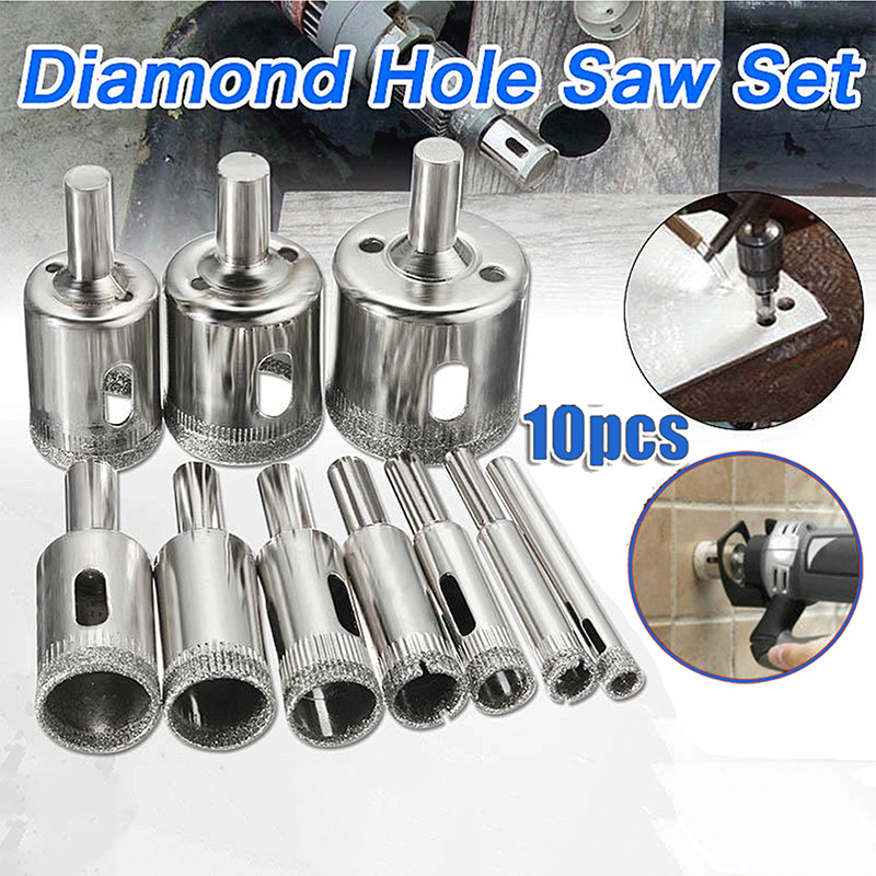 Rolling Pin Marble - 10PCS 3-50mm Diamond Hole Saw Drill