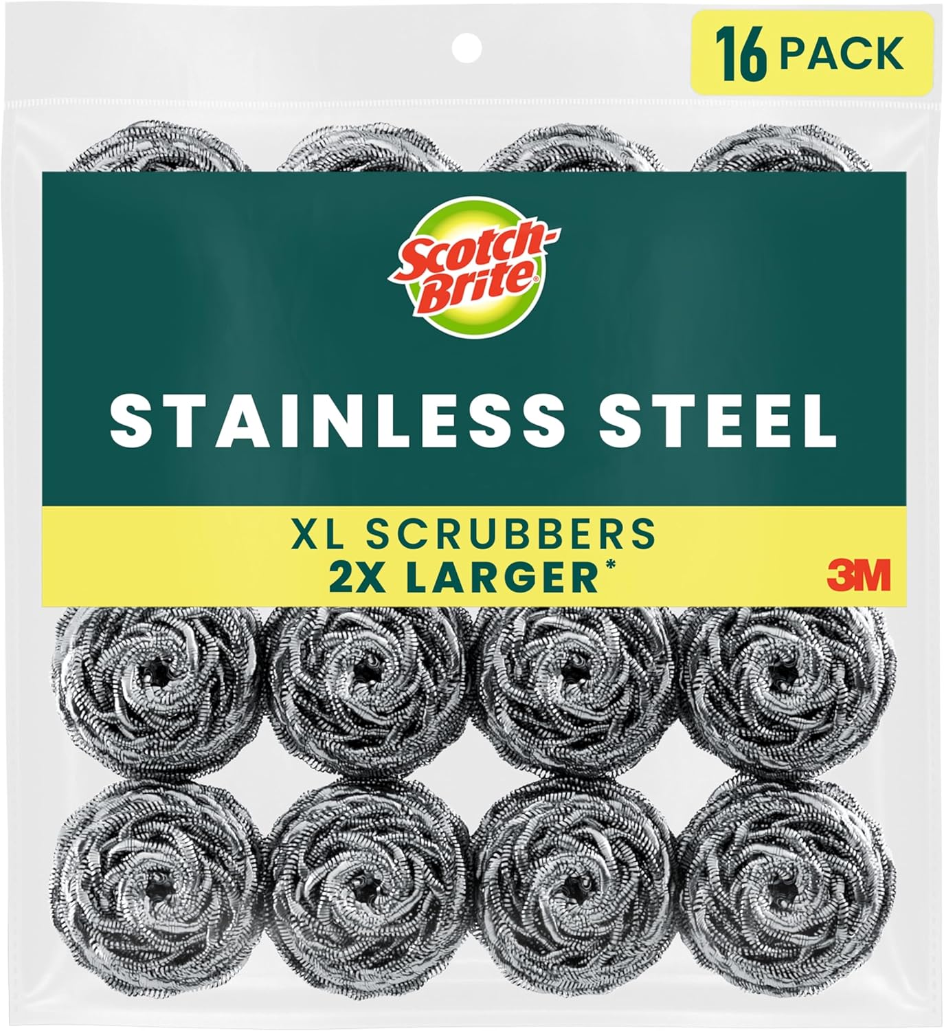 Kitchen Baking Mess - Stainless Steel Scouring Pads - 16