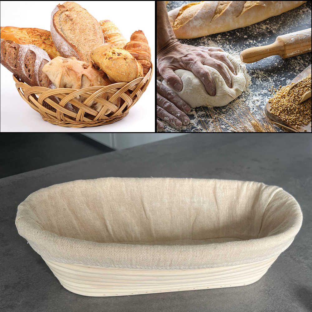 Proofing Basket Banneton - Oval Baking Tools Banneton Set Dough