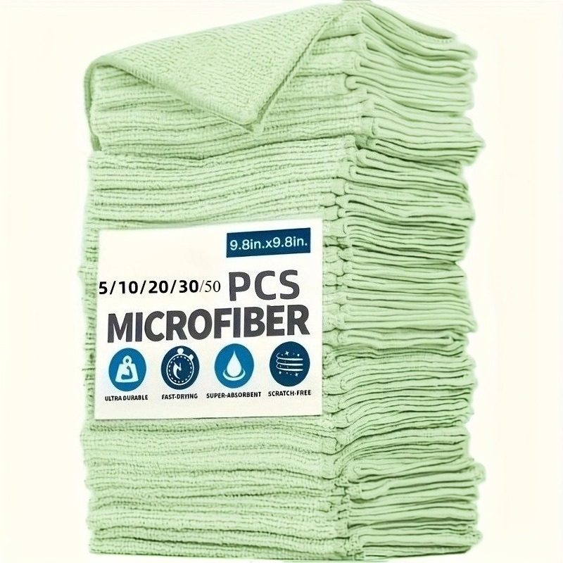 Kitchen Baking Mixer - 1-50Pcs Light Green Microfiber Kitchen Towels,
