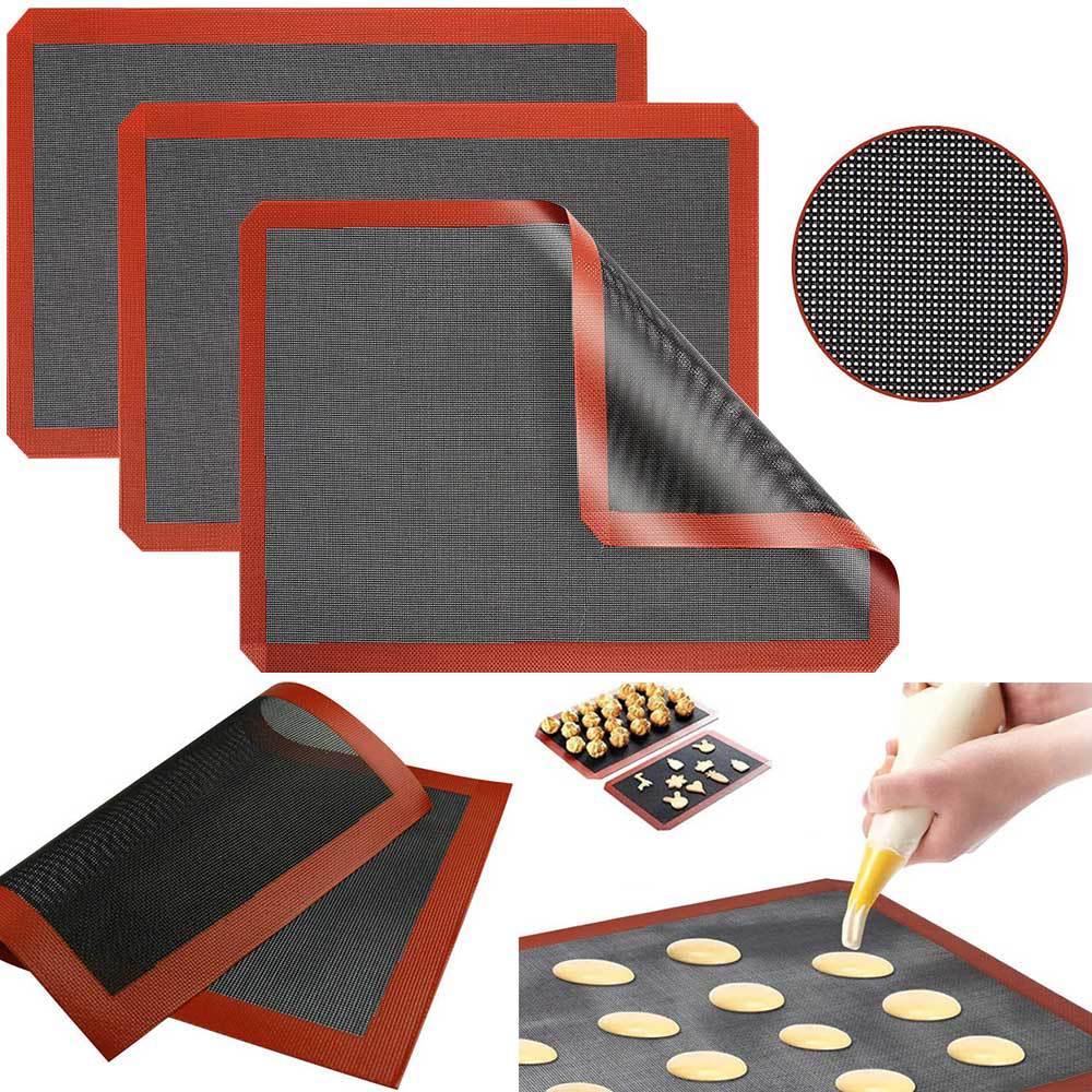 Offset Spatula Set - 1PC Reusable Silicone Baking Mats Non-Stick