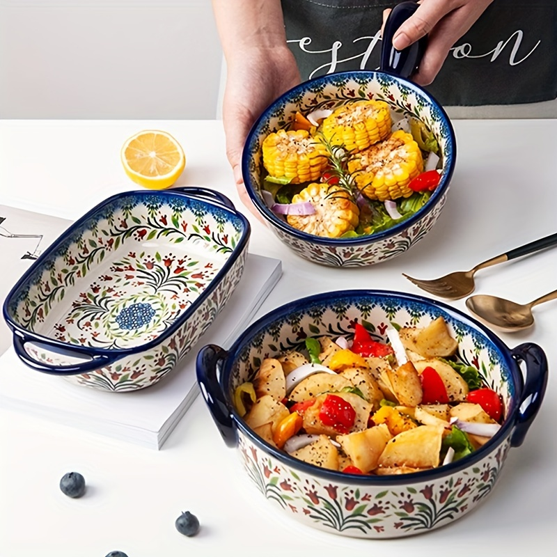Kitchen Baking Essentials - 1pc,Polish-style baking dish bowl, made of