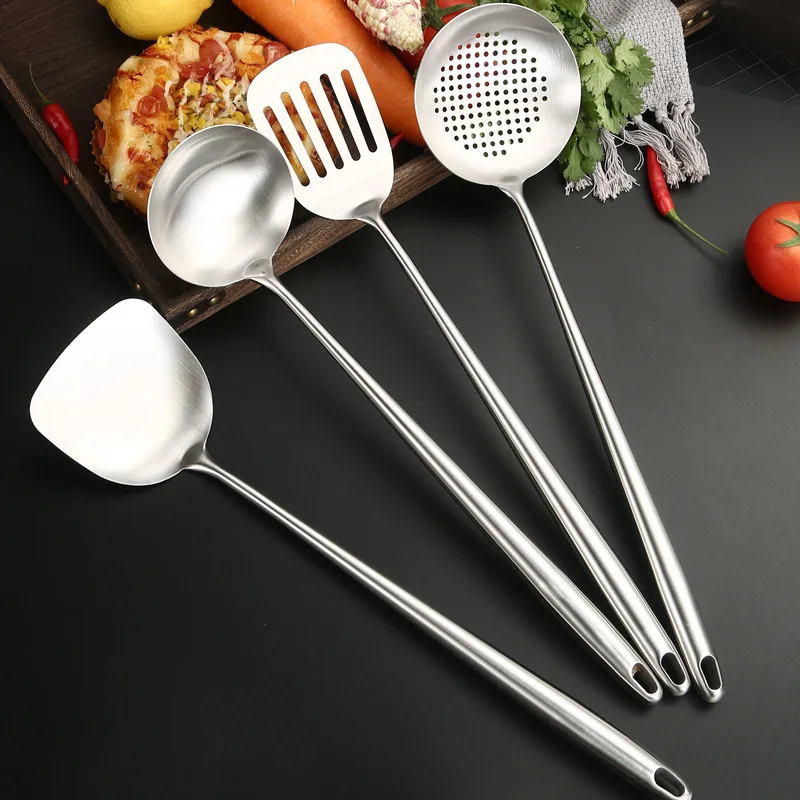 Offset Spatula Set - 316 Stainless Steel Wok Spatula Metal