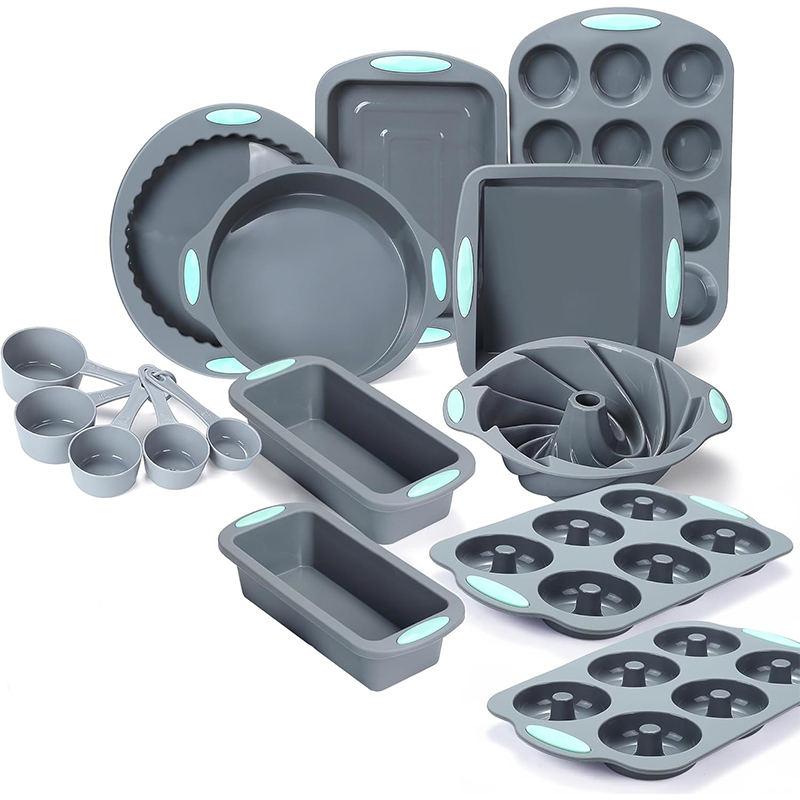 Kitchen Oven Baking Pans - Silicone Fluted Cake Pans Non-Stick Kitchen