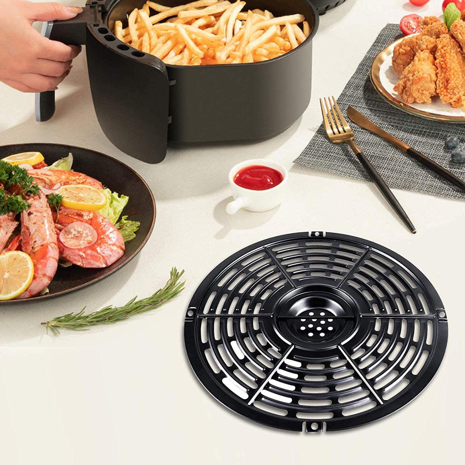 Airfryer Basket Replacement Gr - Kitchen Oven Baking Pans avaliação e preço