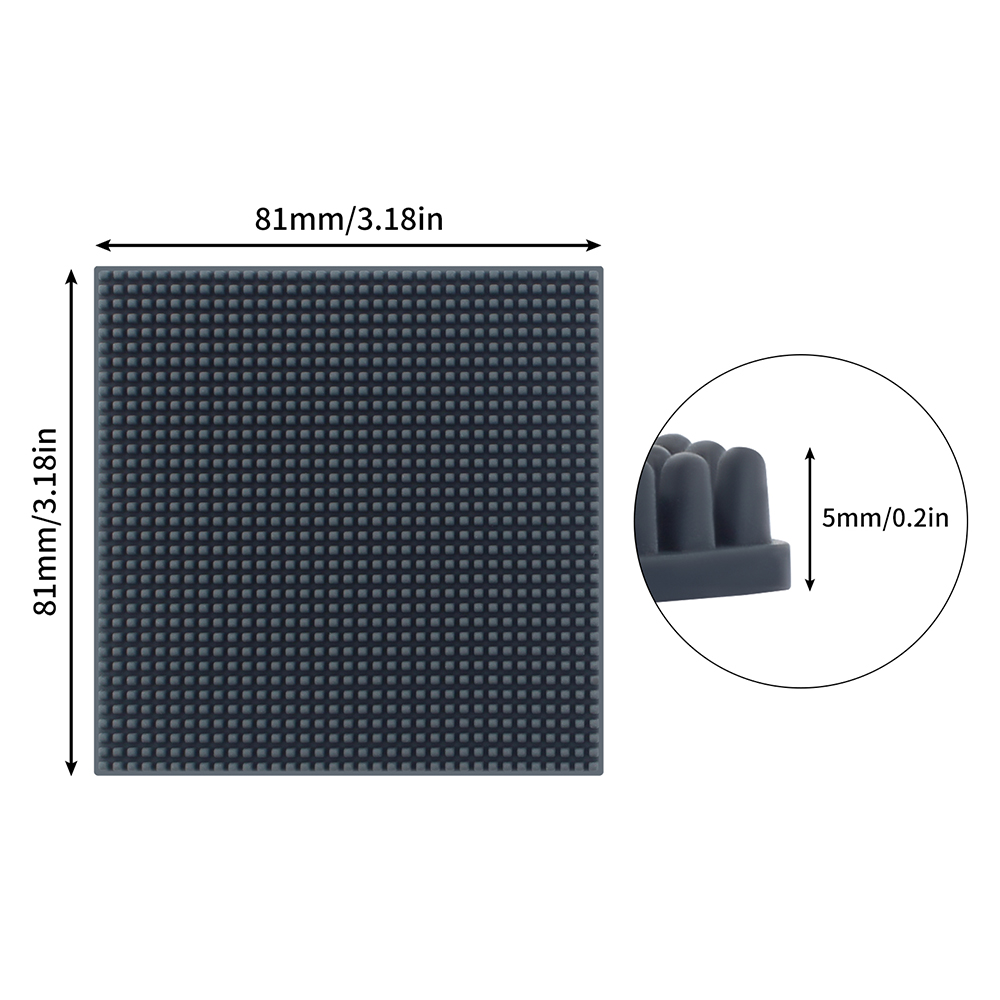 NEWEST DIY 81*81*5mm Silicone  - Pastry Brush Silicone avaliação e preço