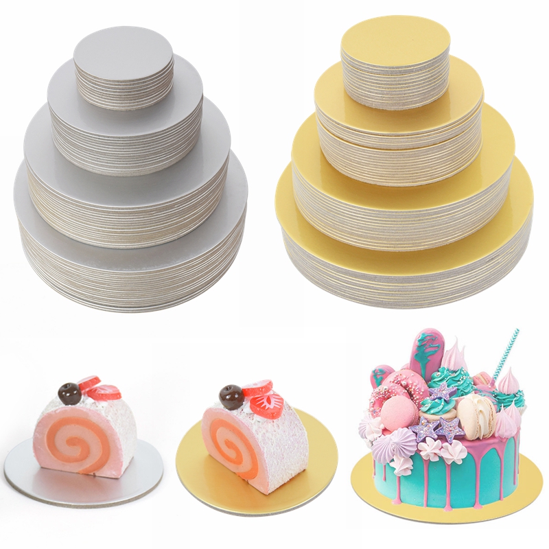 10/16/22/26cm Golden Silvery R - Cake Board Round avaliação e preço