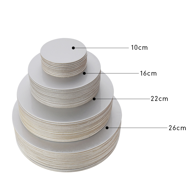 10/16/22/26cm Golden Silvery R - Cake Board Round avaliação e preço