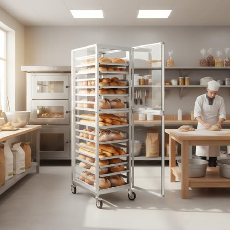 Commercial bakery rack for bun - Kitchen Baking Trolley avaliação e preço