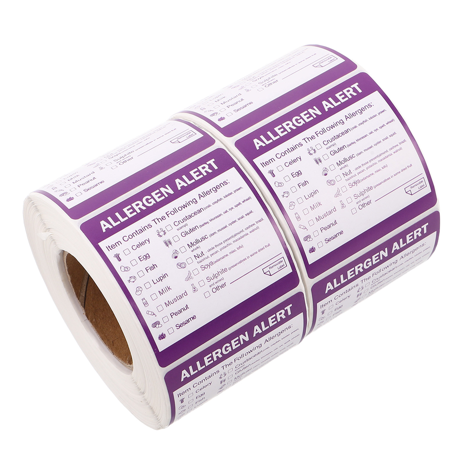 2 Rolls 2 Inch Allergen Label  - Kitchen Roll Baking avaliação e preço