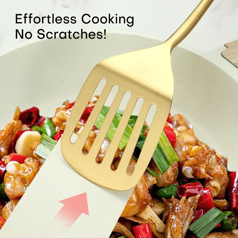 6pcs Stainless Steel Cooking S - Offset Spatula Set avaliação e preço