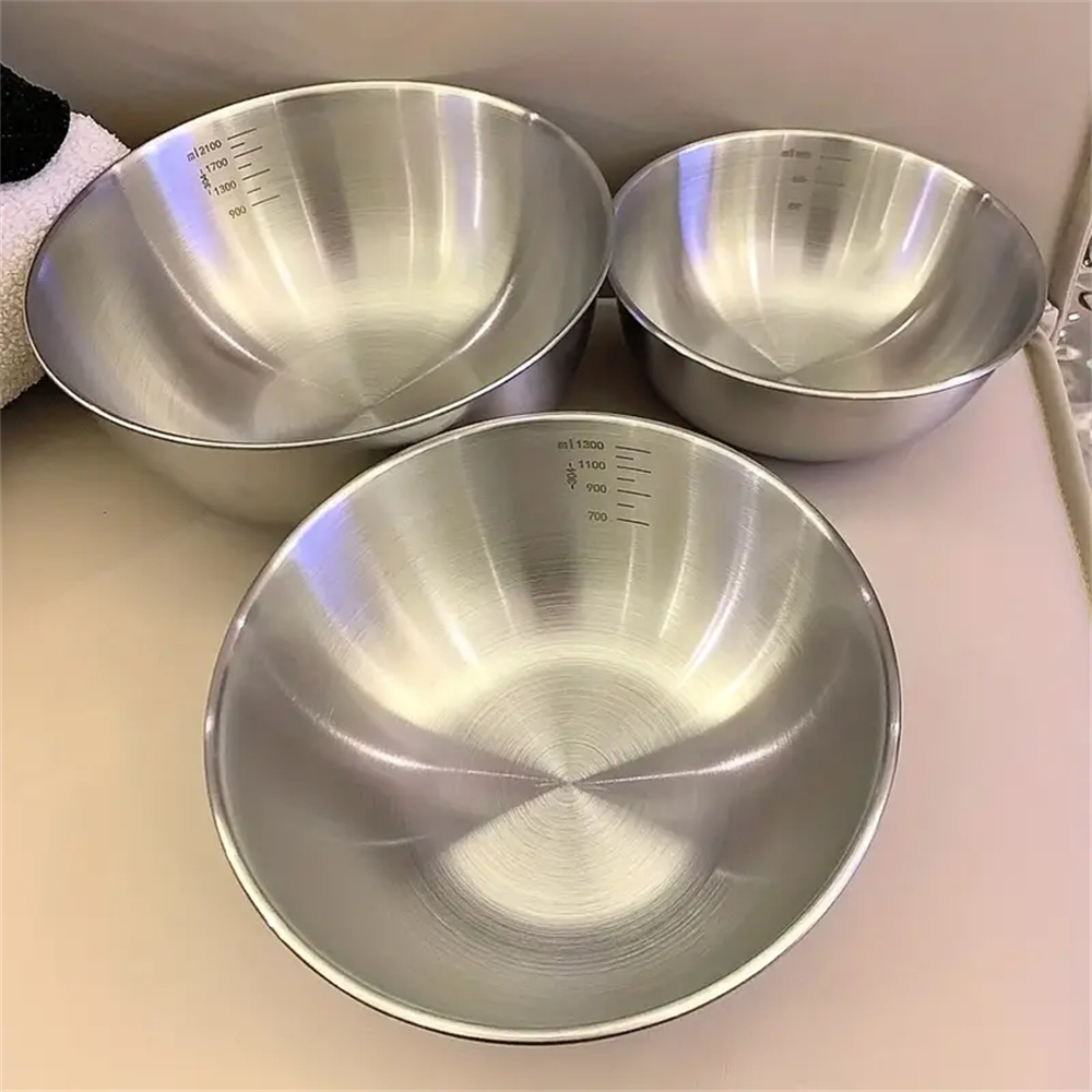 1-3 Stainless Steel Bowl Set w - Kitchen Baking Essentials avaliação e preço