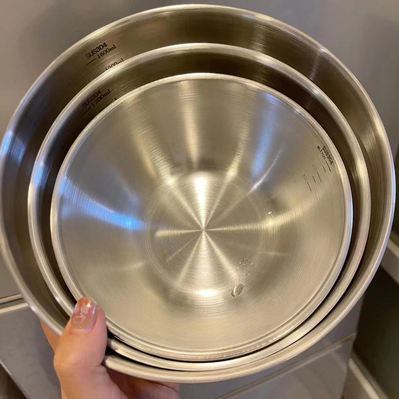 1-3 Stainless Steel Bowl Set w - Kitchen Baking Essentials avaliação e preço