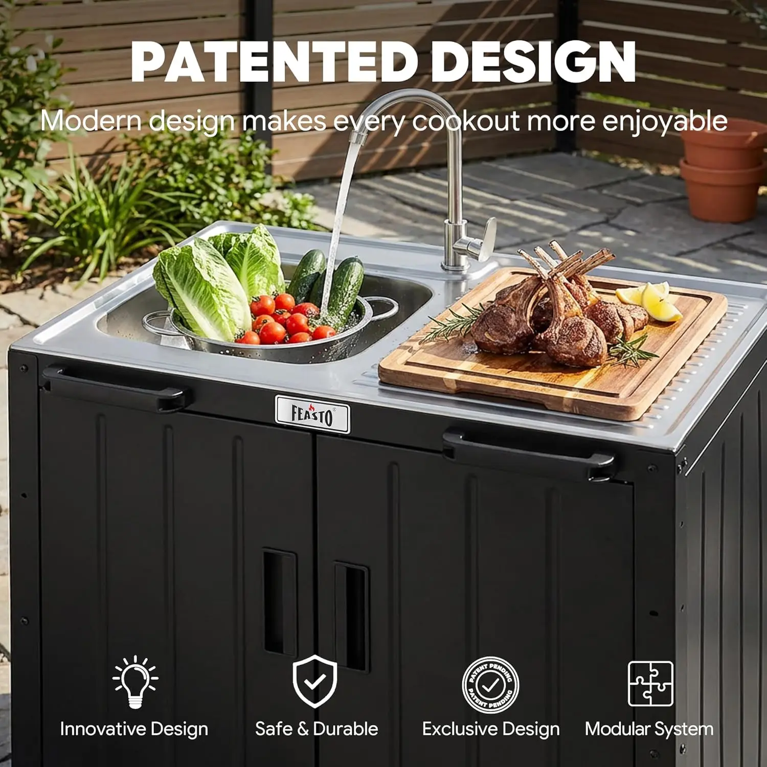 Outdoor Kitchen Island with St - Kitchen Baking Mixer avaliação e preço