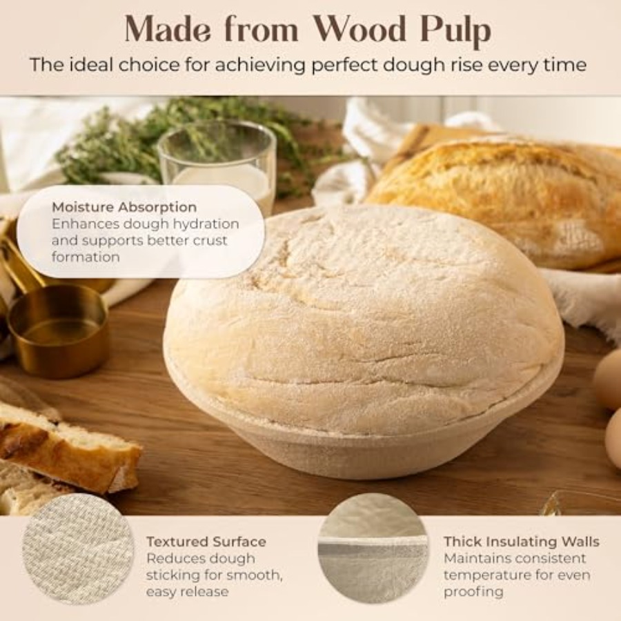Wood Pulp Banneton Bread Proof - Proofing Basket Banneton avaliação e preço