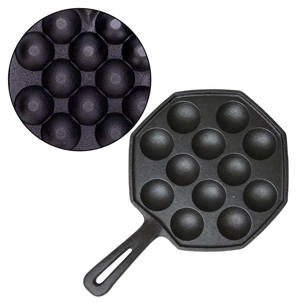 Cast Iron Takoyaki Maker 12 Pi - Baking Kitchen At Home avaliação e preço
