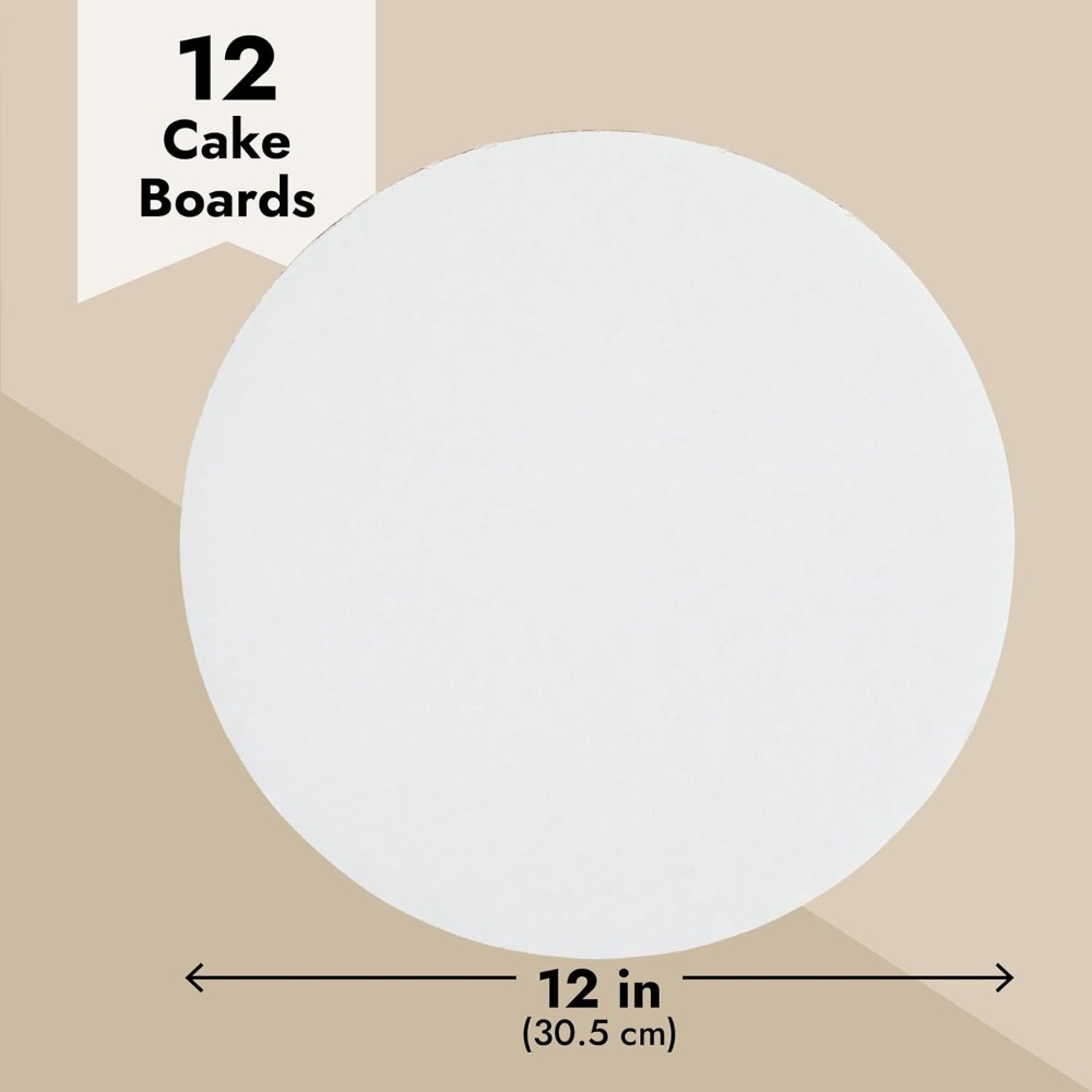 12-Pack 12-Inch Round Cake Boa - Cake Board Round avaliação e preço