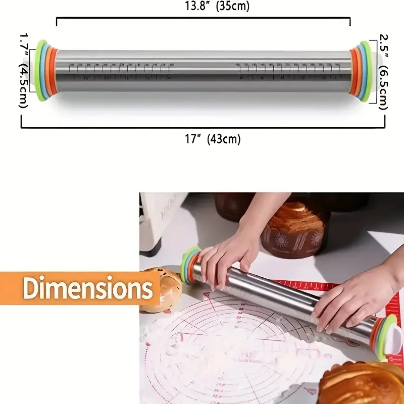 Adjustable Thickness Rolling P - Kitchen Roll Baking avaliação e preço