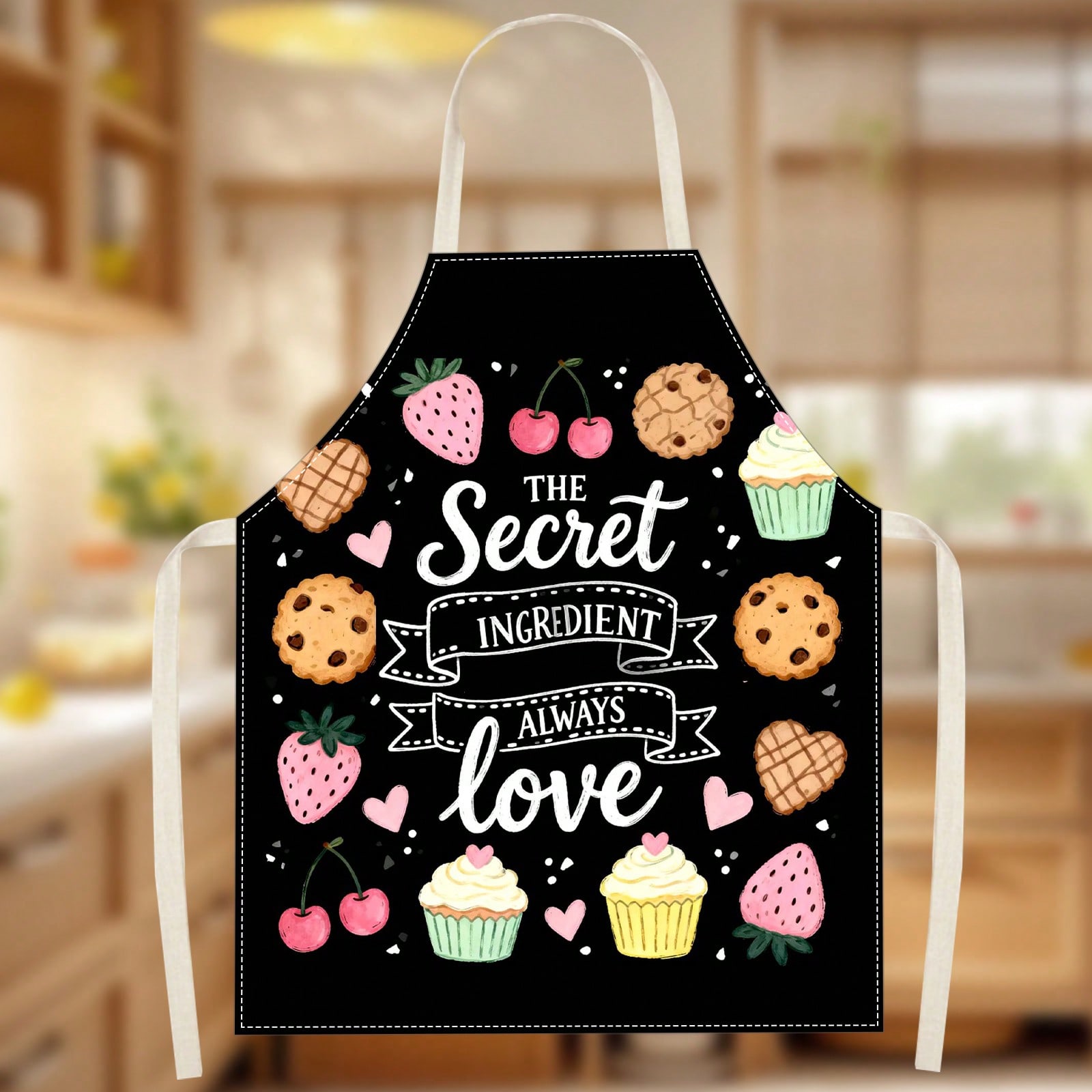 Warm Pink And Black Dessert He - Kitchen Baking Gift Ideas avaliação e preço