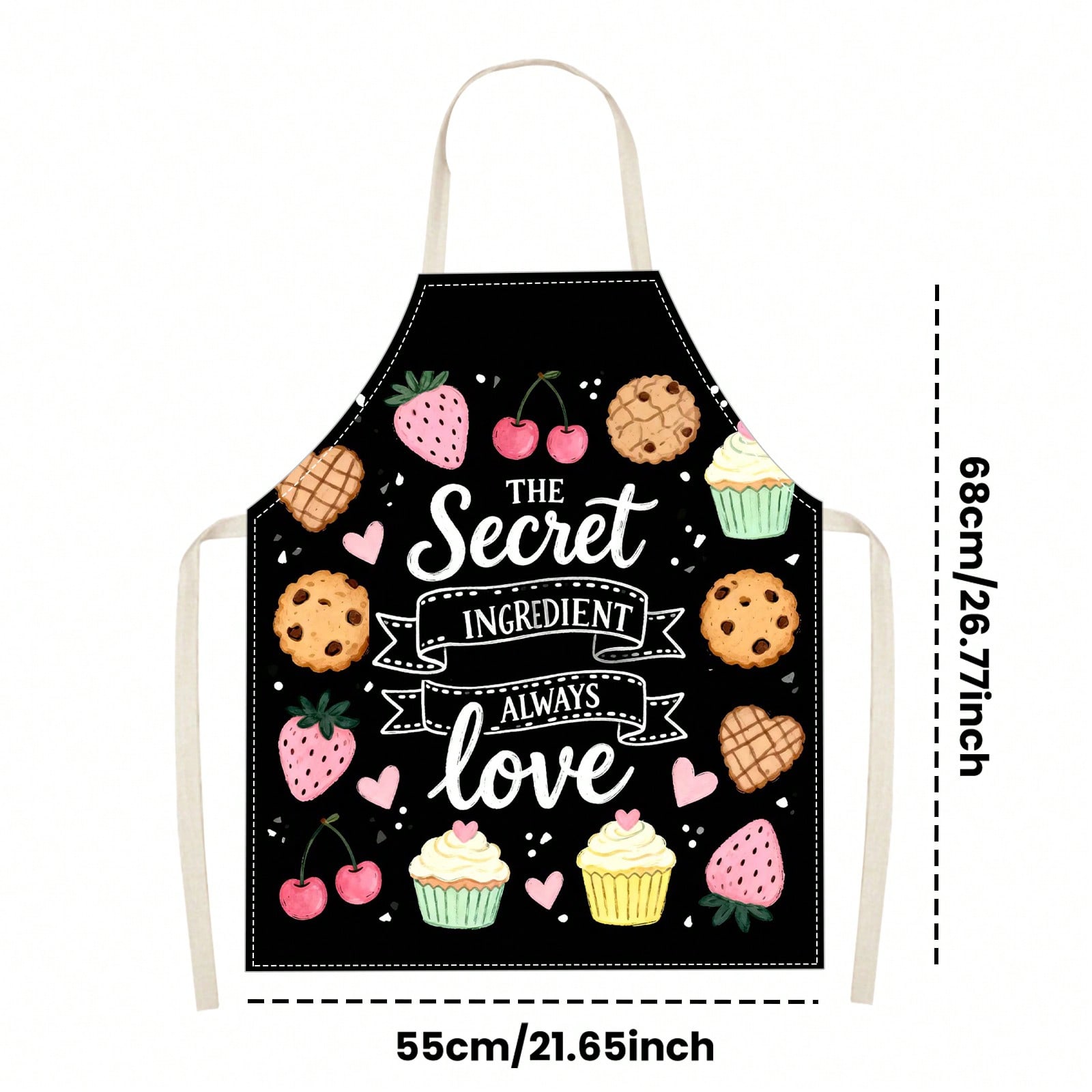 Warm Pink And Black Dessert He - Kitchen Baking Gift Ideas avaliação e preço