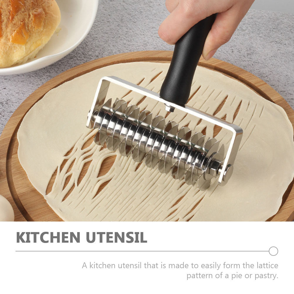 1Pcs Dough Lattice Roller Plas - Kitchen Roll Baking avaliação e preço