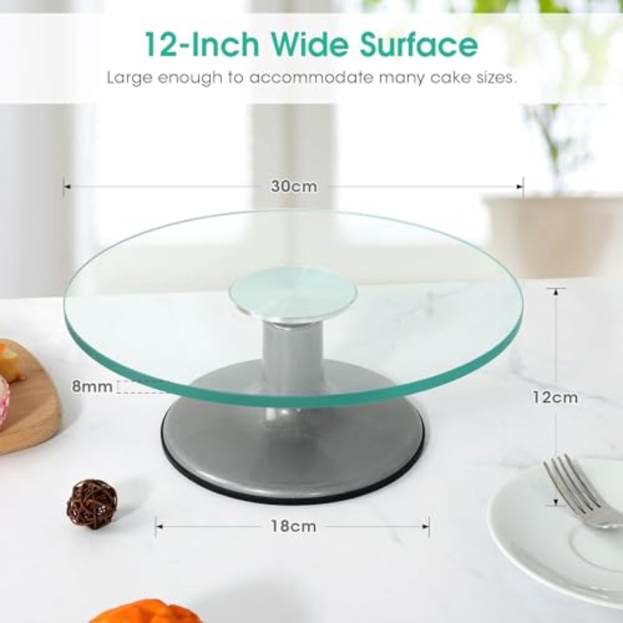 Cake Turntable 12 Inch Cake St - Offset Spatula Set avaliação e preço