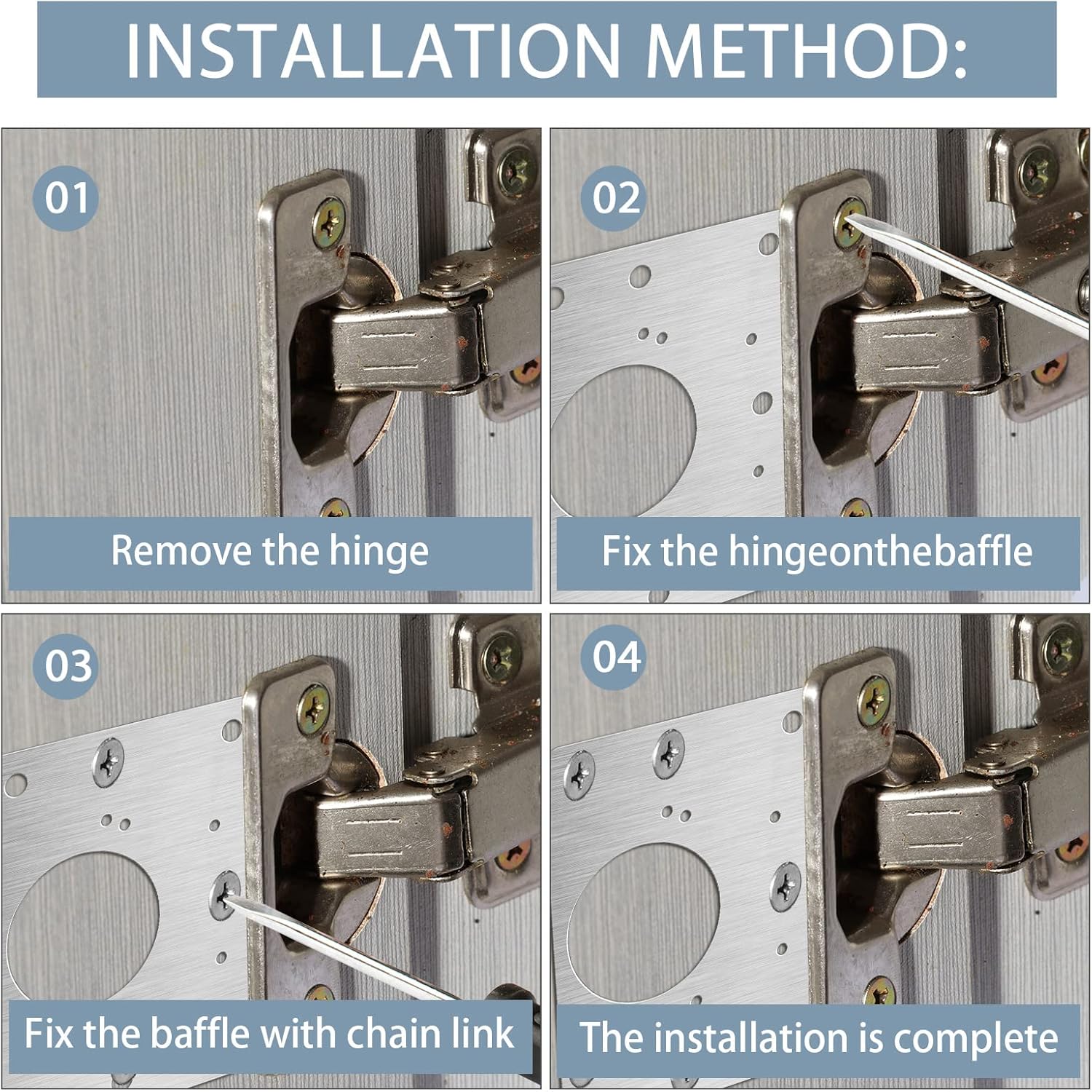 Cabinet Hinge Repair Plate Kit - Kitchen Baking Cabinet avaliação e preço