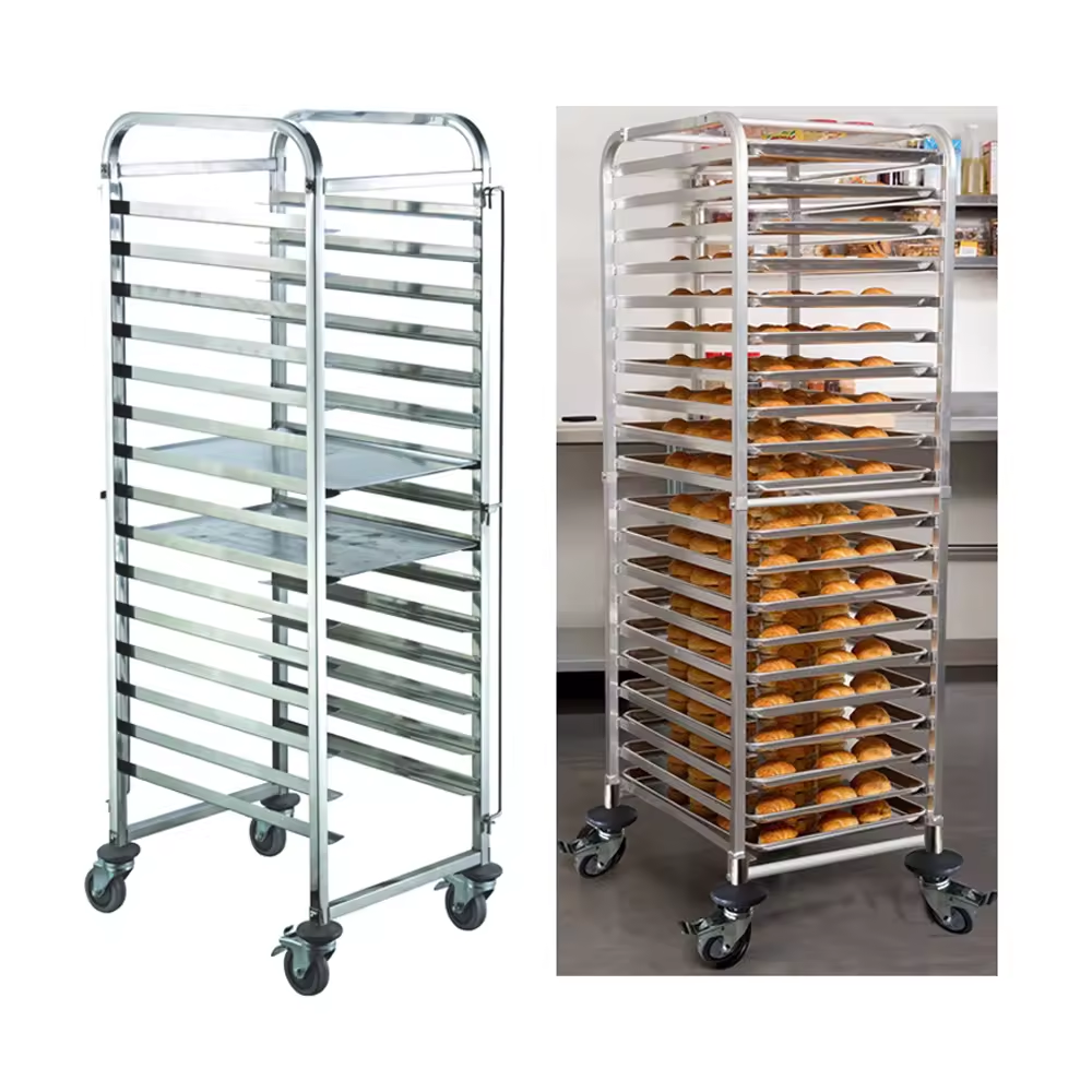 1/1 1/2 GN Pan Stainless Steel - Kitchen Baking Trolley avaliação e preço