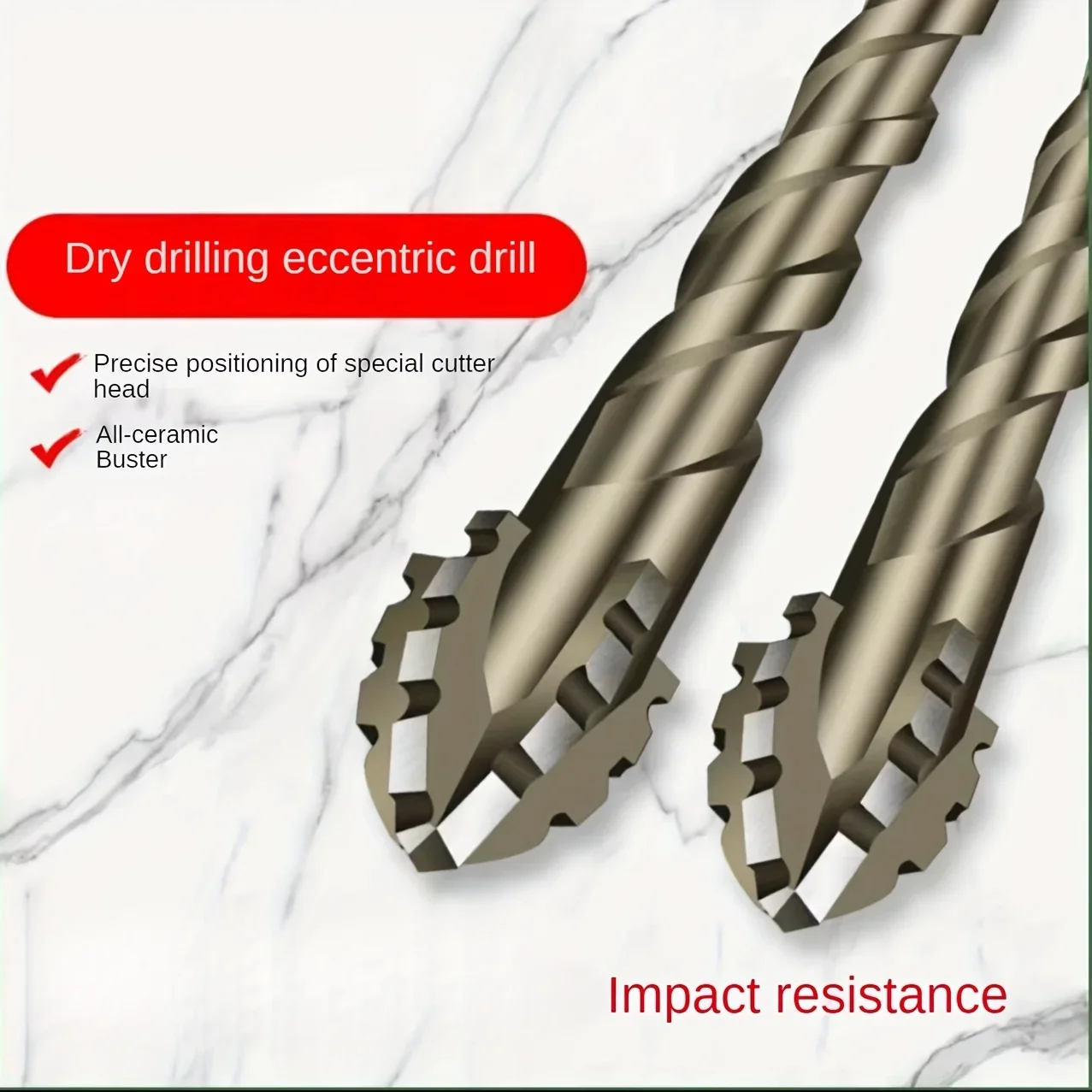 4-Flute Carbide Drill Bit Set  - Rolling Pin Marble avaliação e preço