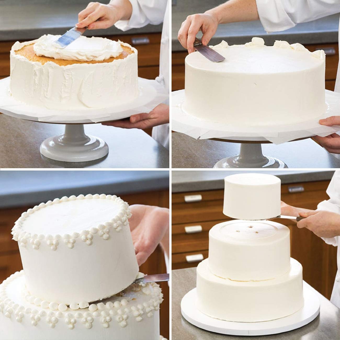 4PCS Straight&Offset Cake Icin - Offset Spatula Set avaliação e preço