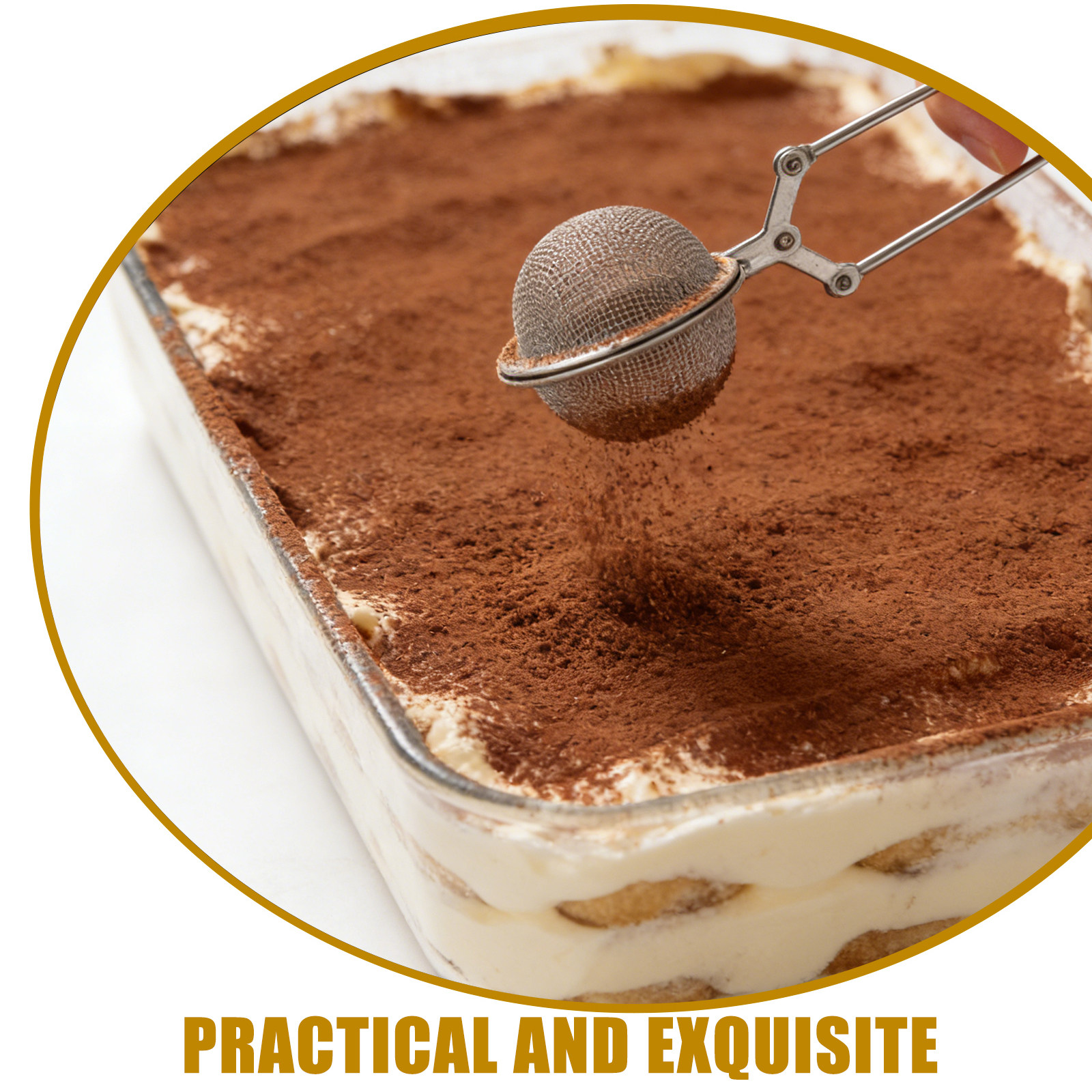 2Pcs Stainless Steel Flour Sie - Kitchen Baking Essentials avaliação e preço