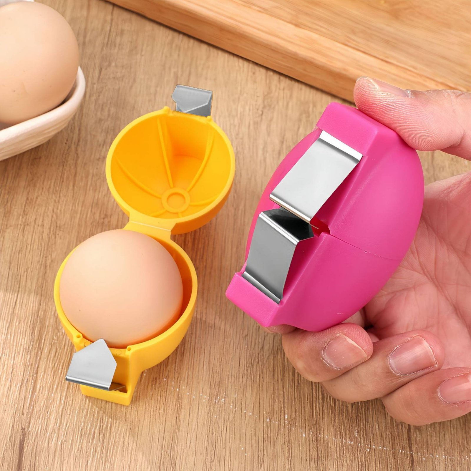Hen Fruit Shell Opener No Mess - Kitchen Baking Mess avaliação e preço