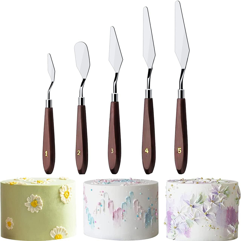 5Pcs Cake Cream Spatula Set St - Offset Spatula Set avaliação e preço