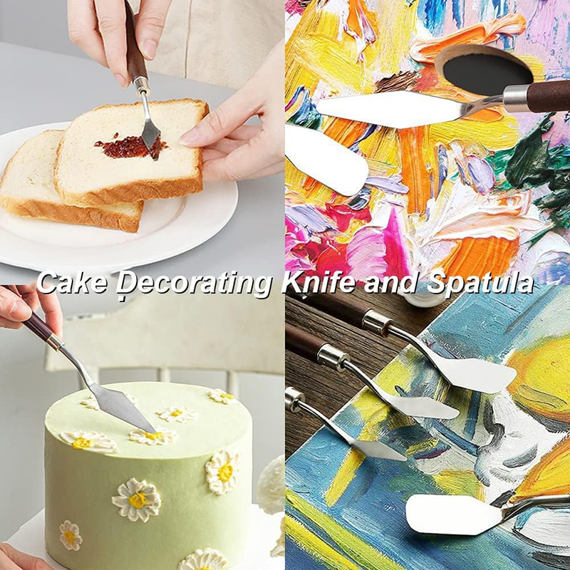 5Pcs Cake Cream Spatula Set St - Offset Spatula Set avaliação e preço