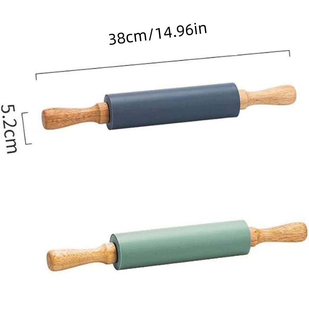 Non-Stick Silicone Rolling Pin - Rolling Pin Marble avaliação e preço