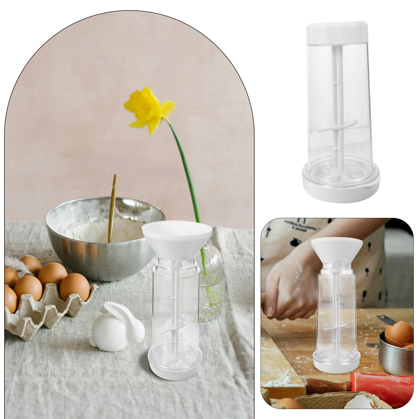 Flour Sifter Cup Portable Hand - Kitchen Baking Essentials avaliação e preço