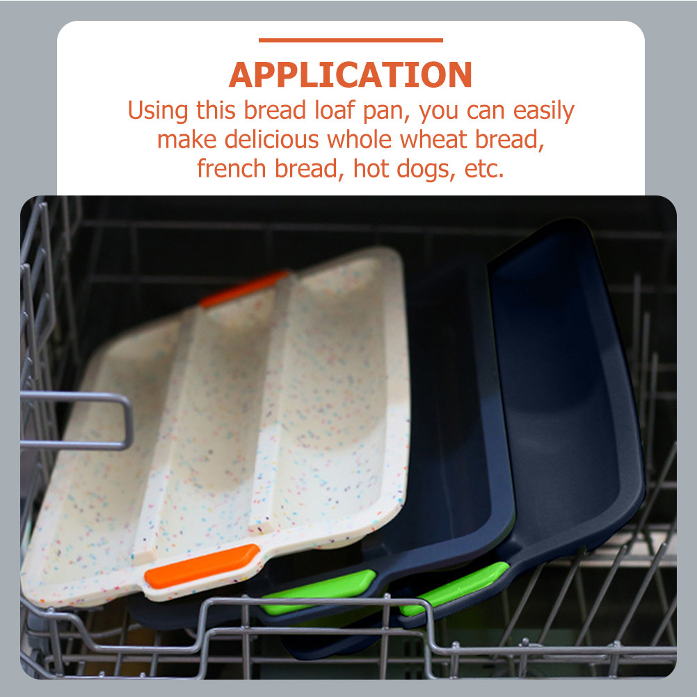 Silicone French Bread Pan Thre - Baking Kitchen At Home avaliação e preço