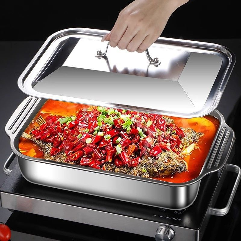 Stainless Steel Deep Baking Pa - Kitchen Oven Baking Pans avaliação e preço