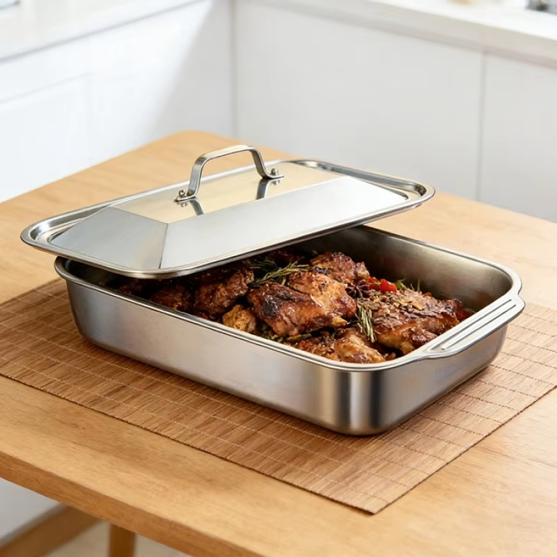 Stainless Steel Deep Baking Pa - Kitchen Oven Baking Pans avaliação e preço