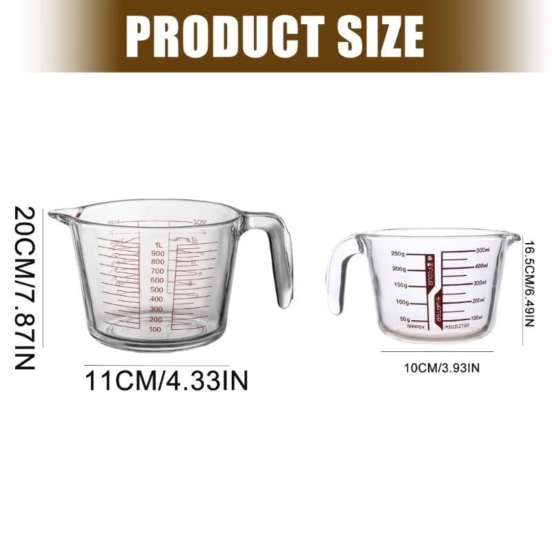 Glass Measuring Cup With Preci - Kitchen Baking Essentials avaliação e preço