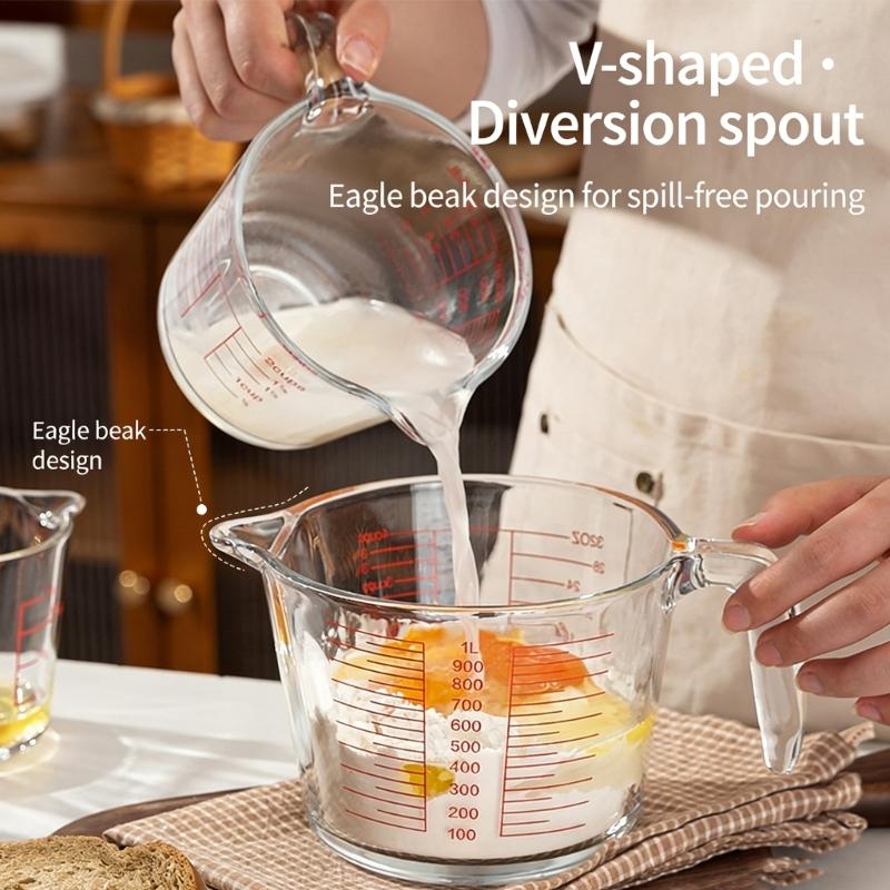 Glass Measuring Cup With Preci - Kitchen Baking Essentials avaliação e preço