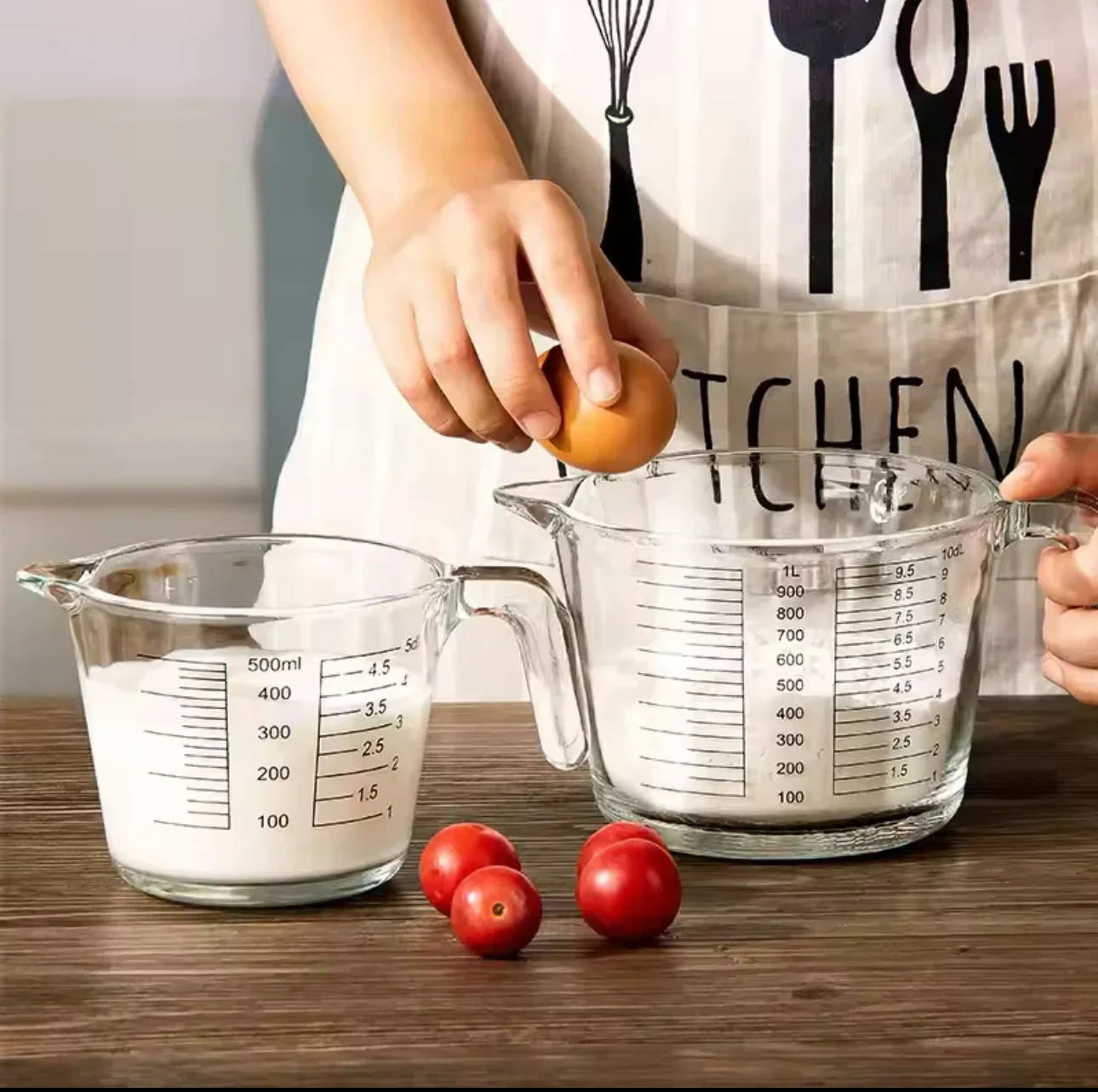 2/4 Cup Glass Measuring Cup Fo - Kitchen Baking Essentials avaliação e preço