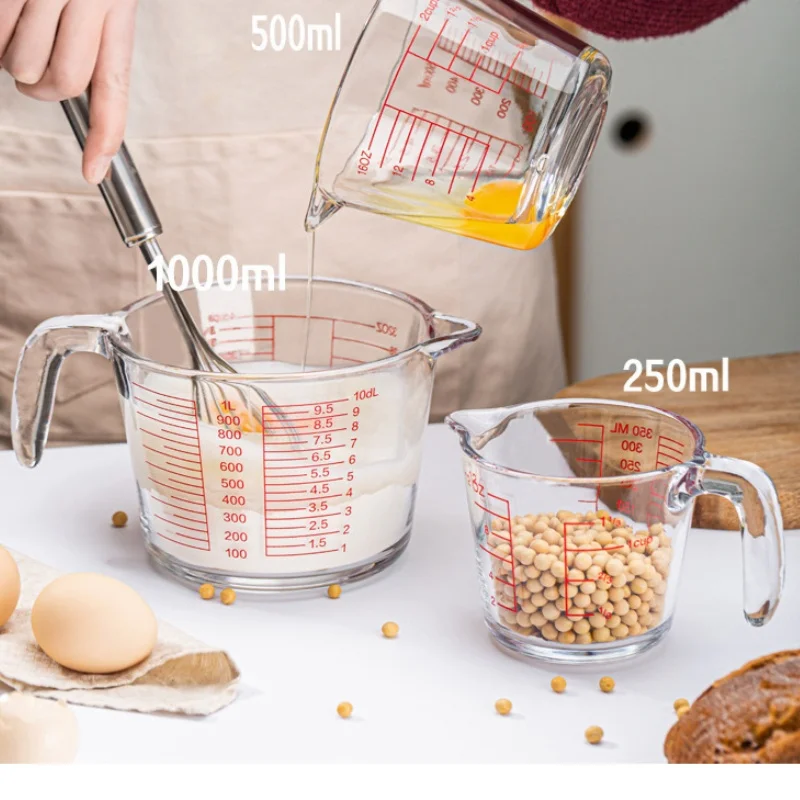2/4 Cup Glass Measuring Cup Fo - Kitchen Baking Essentials avaliação e preço