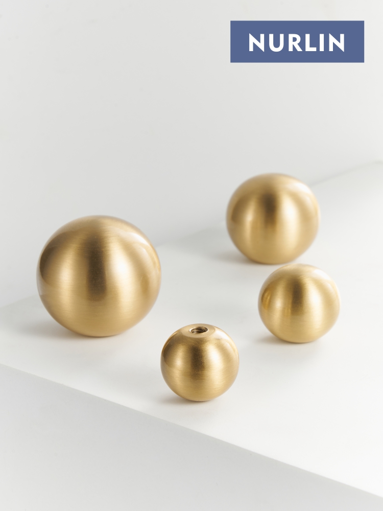 Nurlin Brass Round Ball Foot C - Kitchen Baking Cabinet avaliação e preço