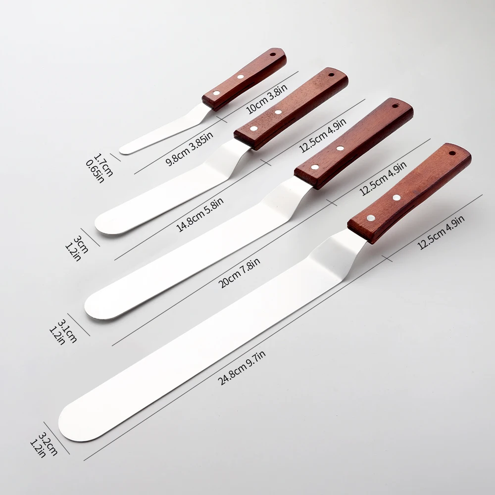 4/6/8/10 Inch Icing Spatula, S - Offset Spatula Set avaliação e preço